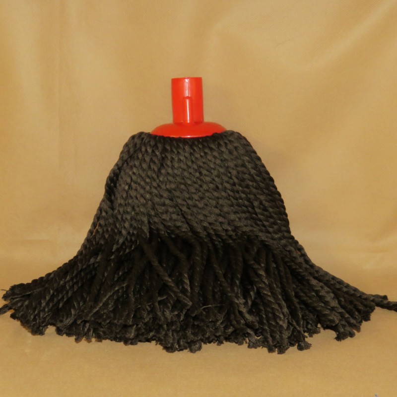 Fregona de Microfibra a Hilos Trenzados Negra 170g