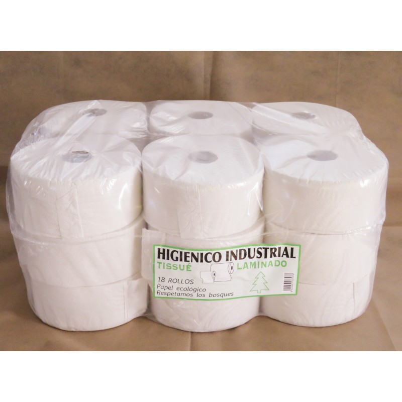 Papel Higiénico Industrial Gofrado 0.350kg/ud...